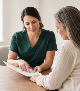 A consultation with the clinical team